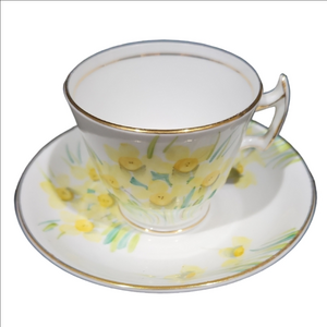 Floral Teacup and Saucer
